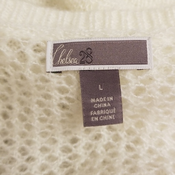 Chelsea28 White Sweater Size L - Picture 4 of 4